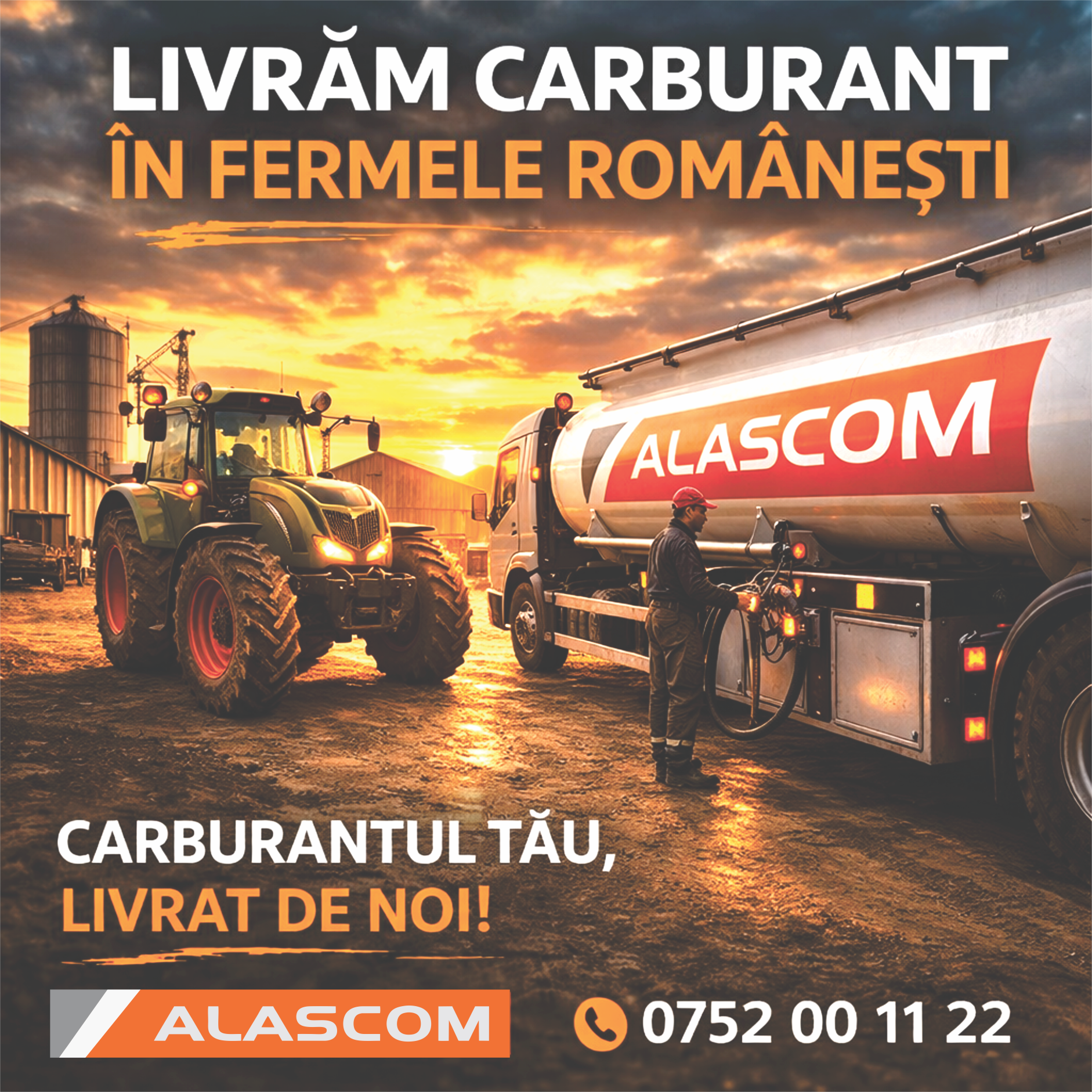 Livrare carburant în ferme