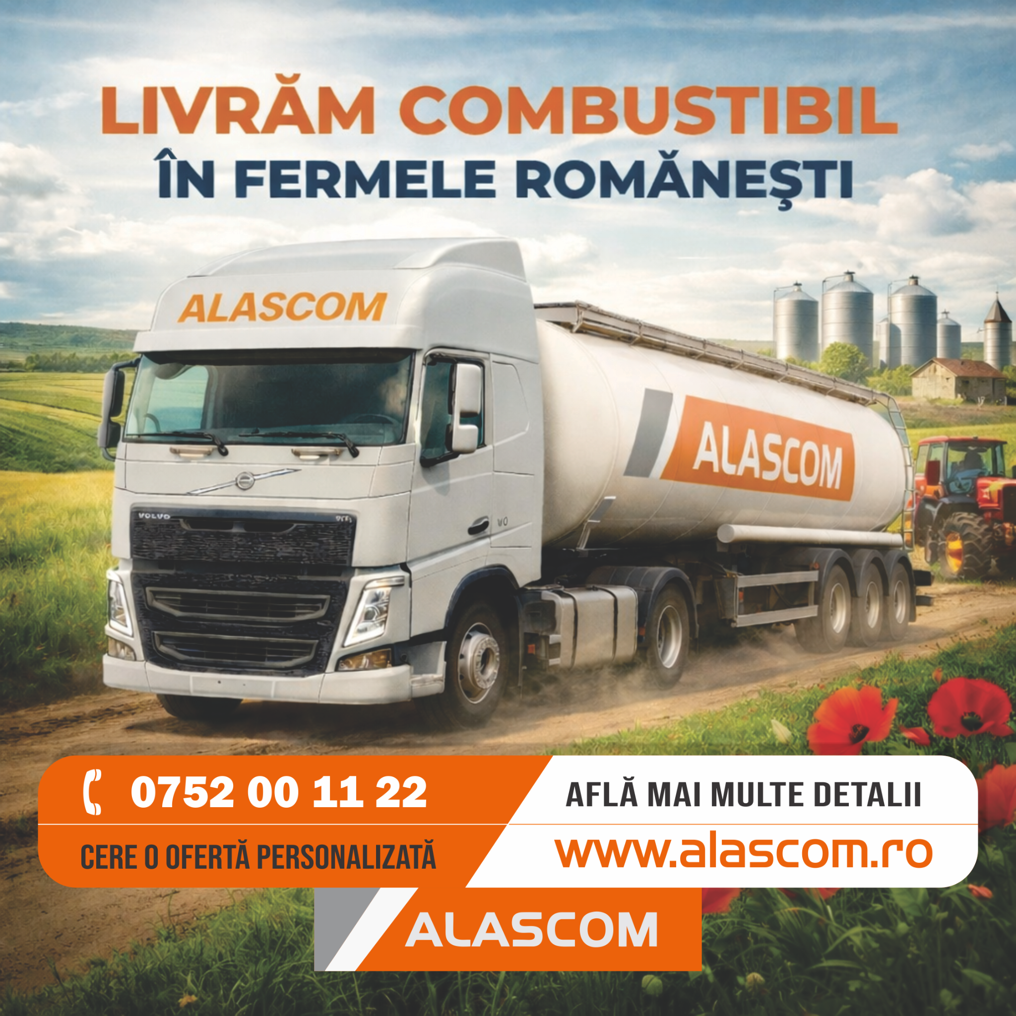 Livrăm combustibil în fermele românești